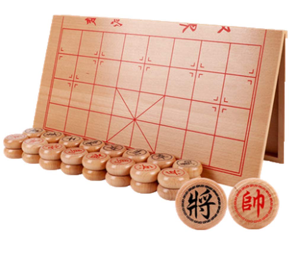 [イダク] 中国将棋 セット 象棋 棋將 折りたたみボックスとチェスボード付きチェスのゲームボードセット 携帯用 象棋 (写真通り,40)
